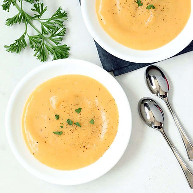 Creamy Roasted Garlic Potato Soup