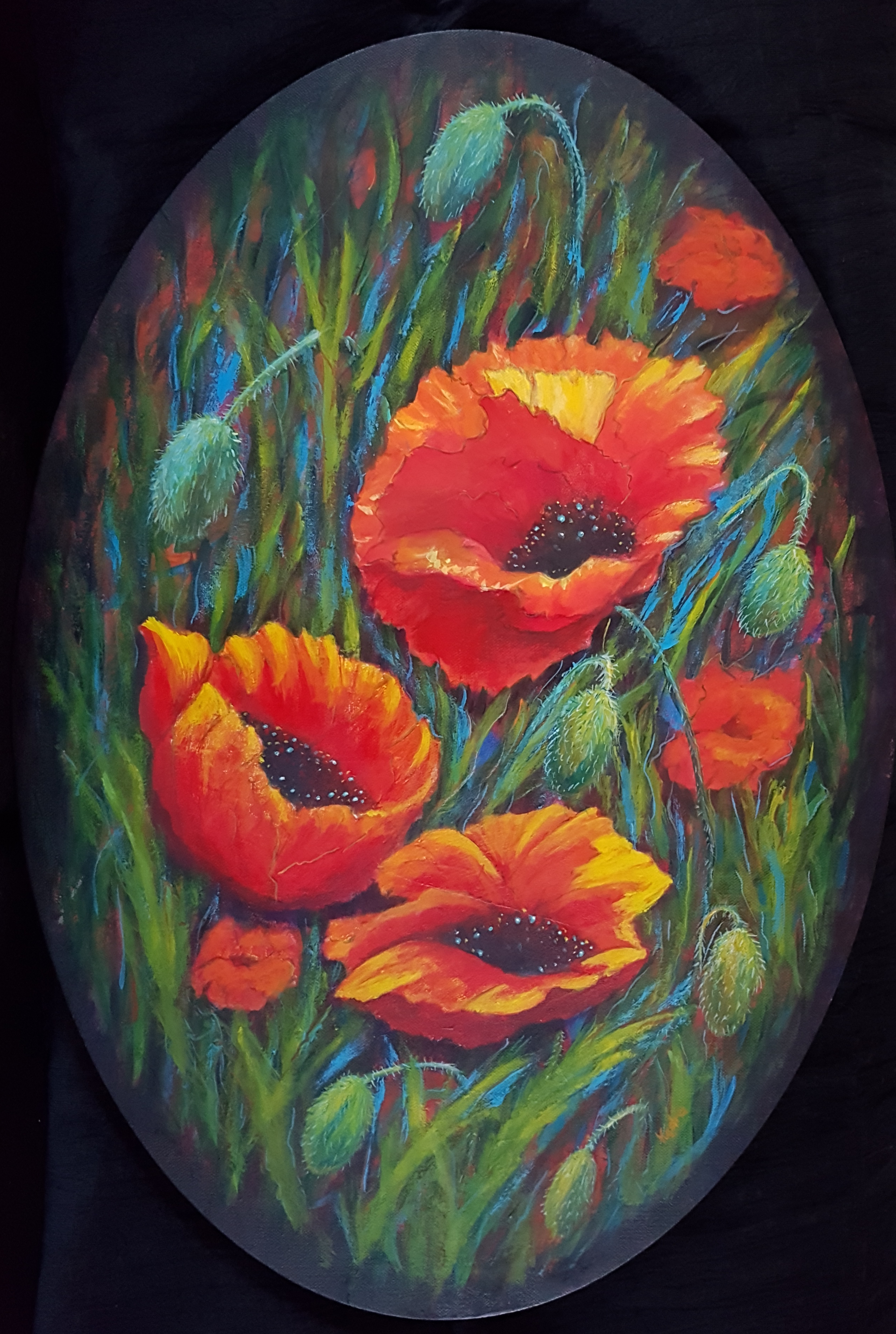 Oval Poppies