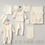 Thumbnail: 100% Cotton Natural Newborn Baby Girl Set in Beige