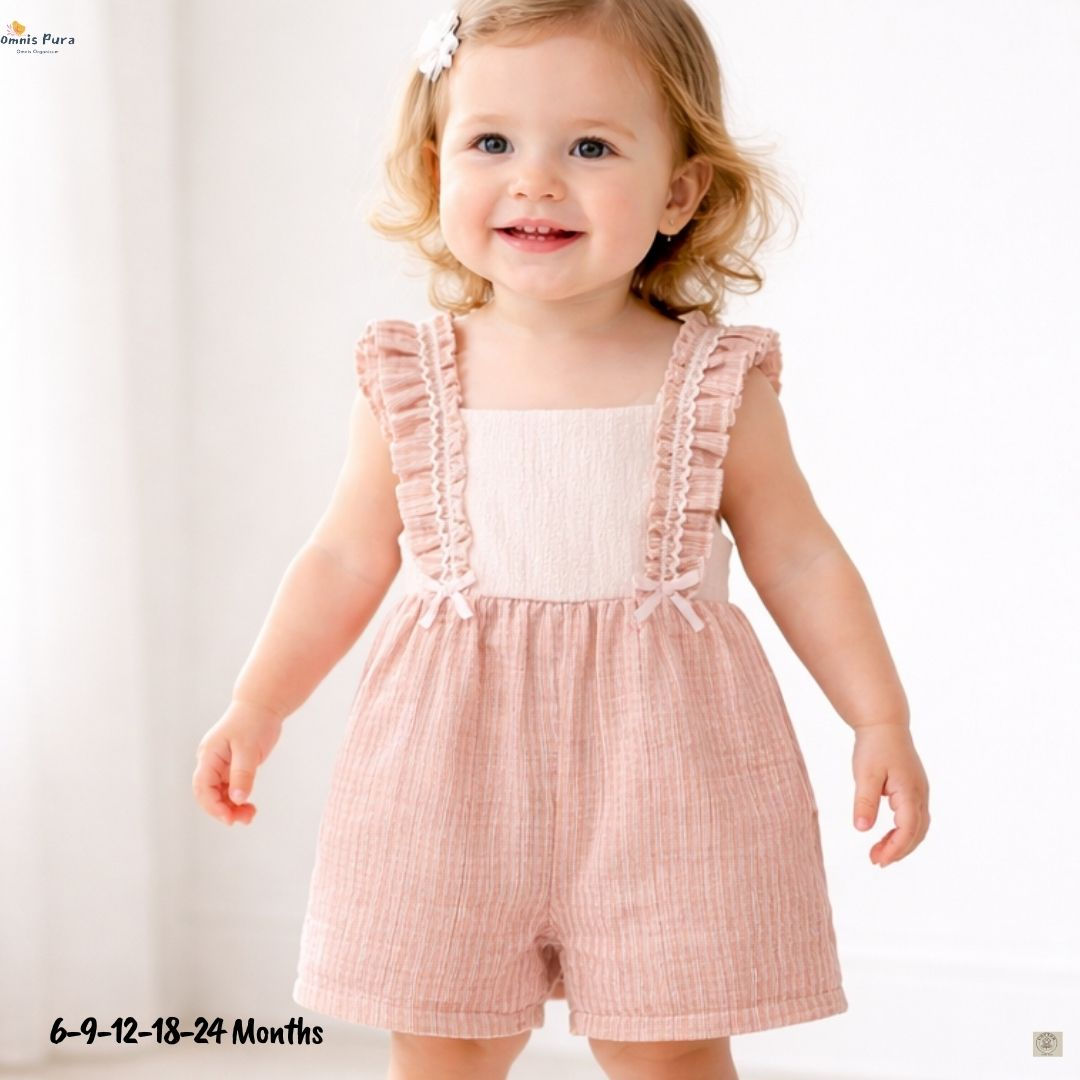 A Pack of Five Sizes Baby Girl Penelope Romper 6–24 Months | Soft Cotton Romper
