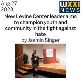 link-new levine center leader aims to champion youth and community the fight against hate