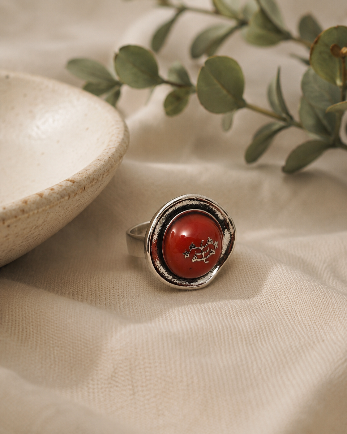 Rose Red Bahá’í Ring