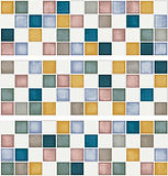 Porcelain Tile, mosaic muretto colot cotton. ivory