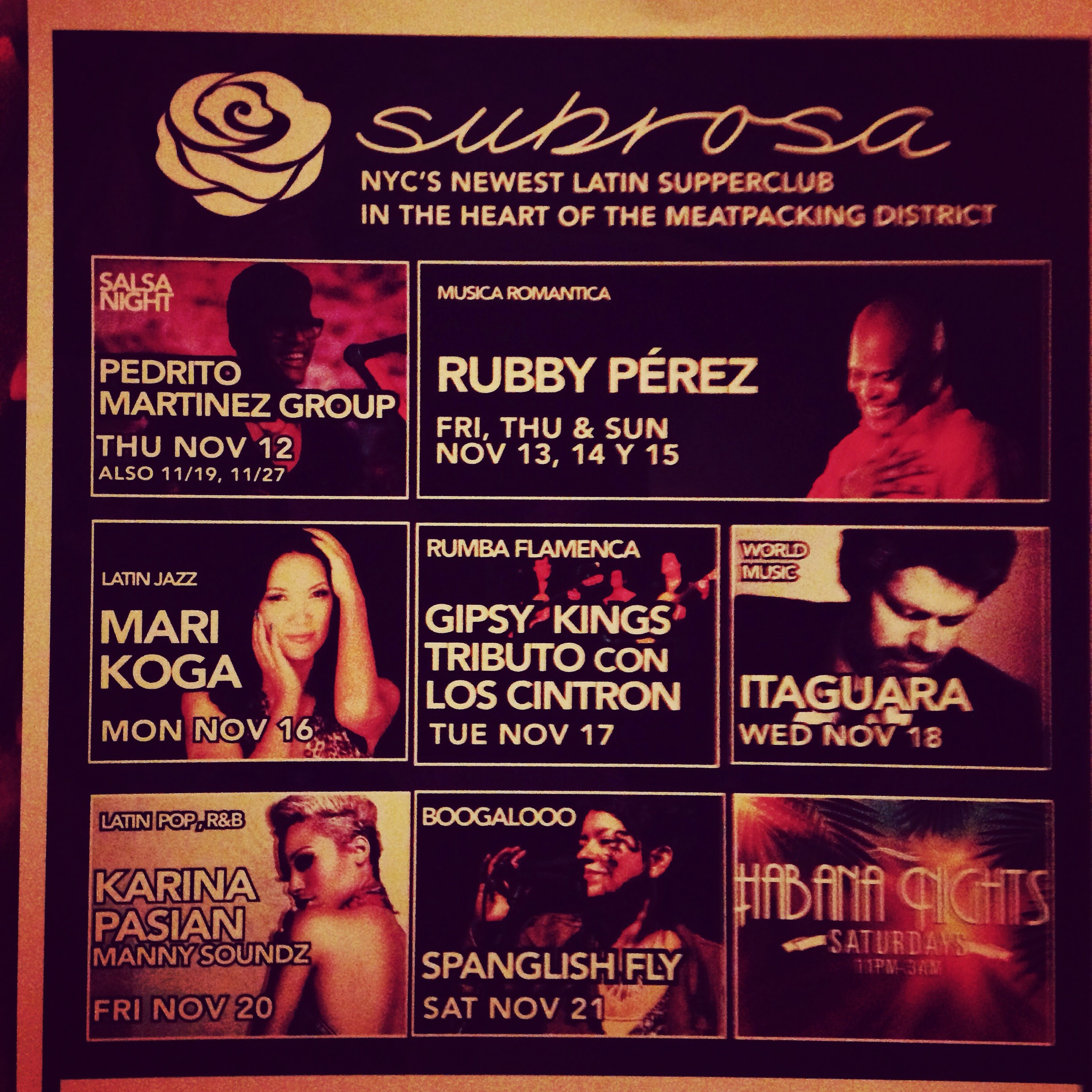 Subrosa Latin Jazz Mondays