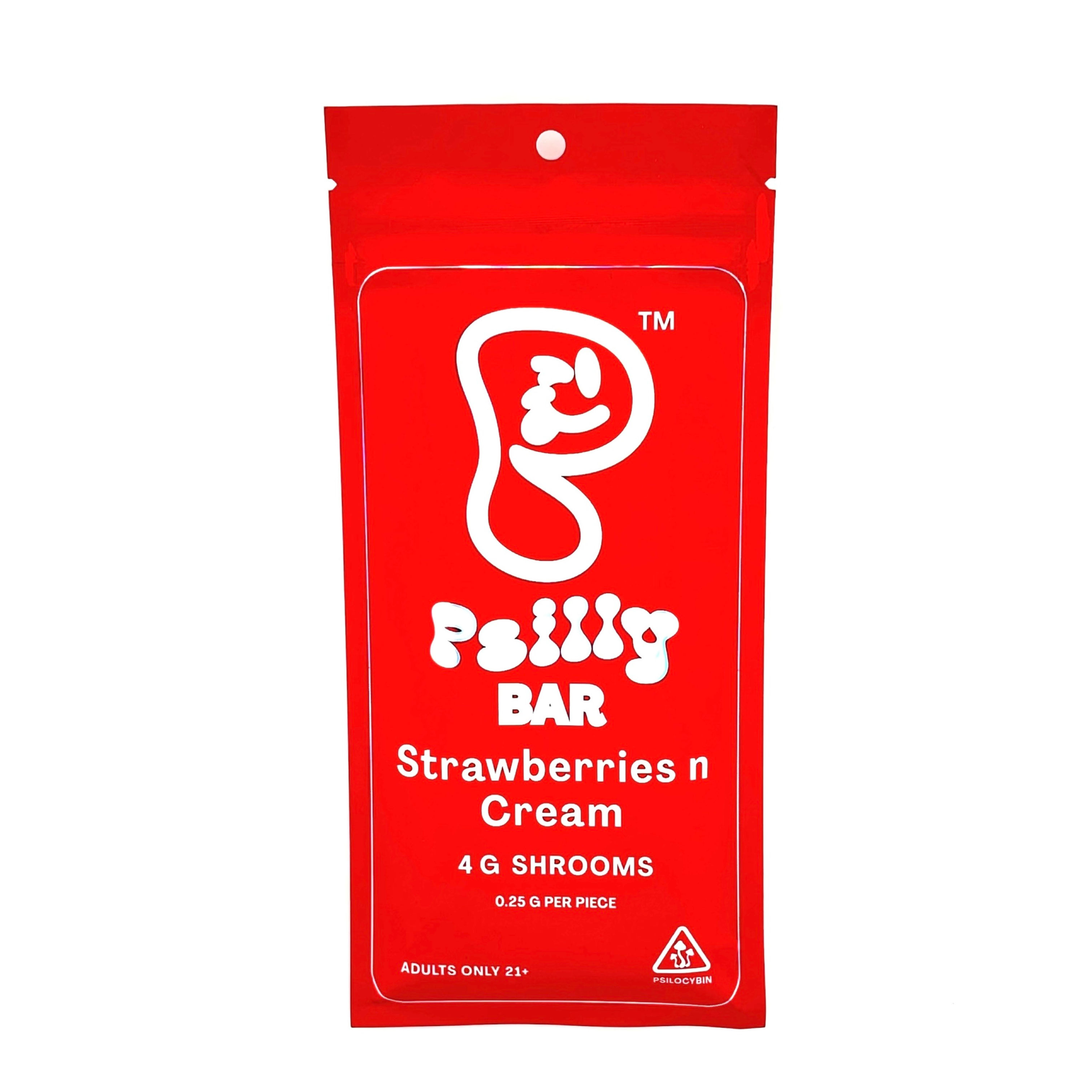 Psilly Psilocybin Strawberries & Cream 4G Chocolate Bar 