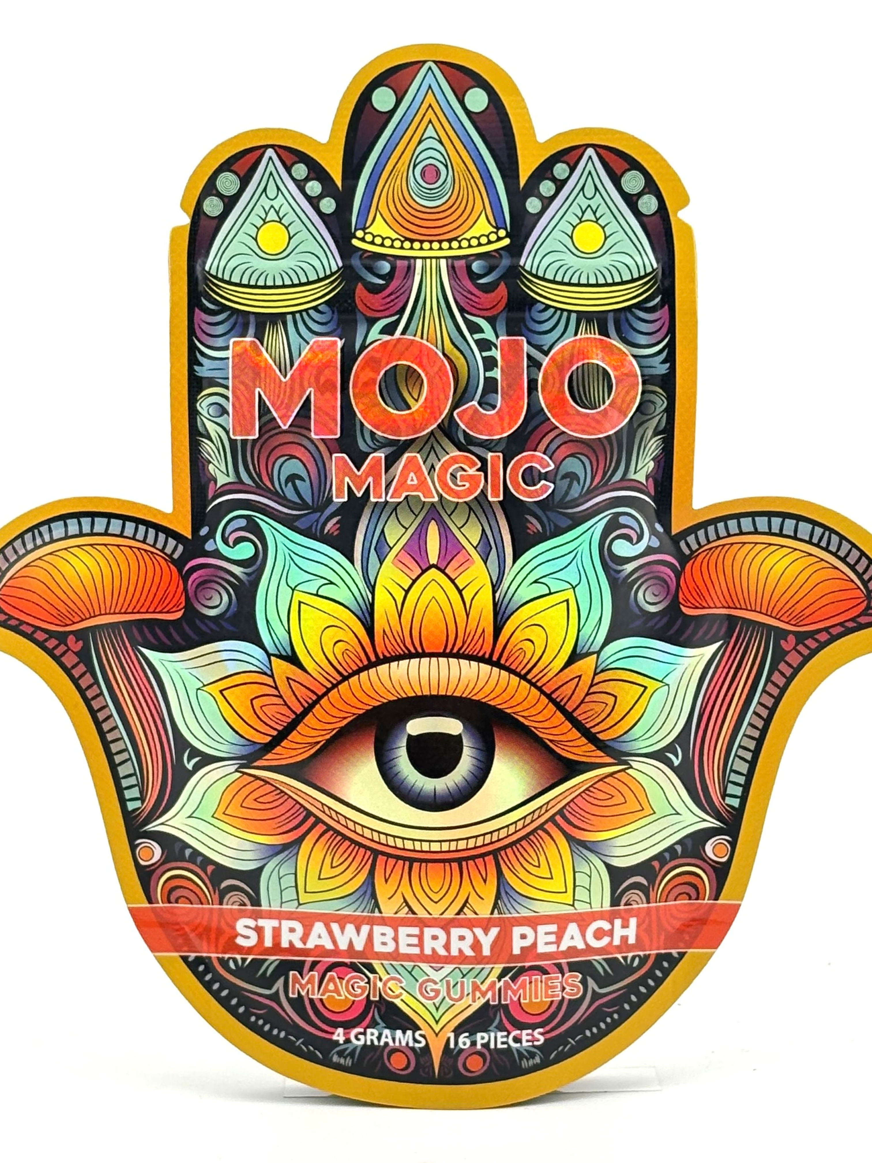 Mojo Magic 4 G Strawberry-Peach Psilocin Mushroom Gummies