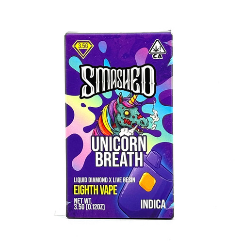 Smashed 3.5G INDICA Unicorn Breath Disposable Vape