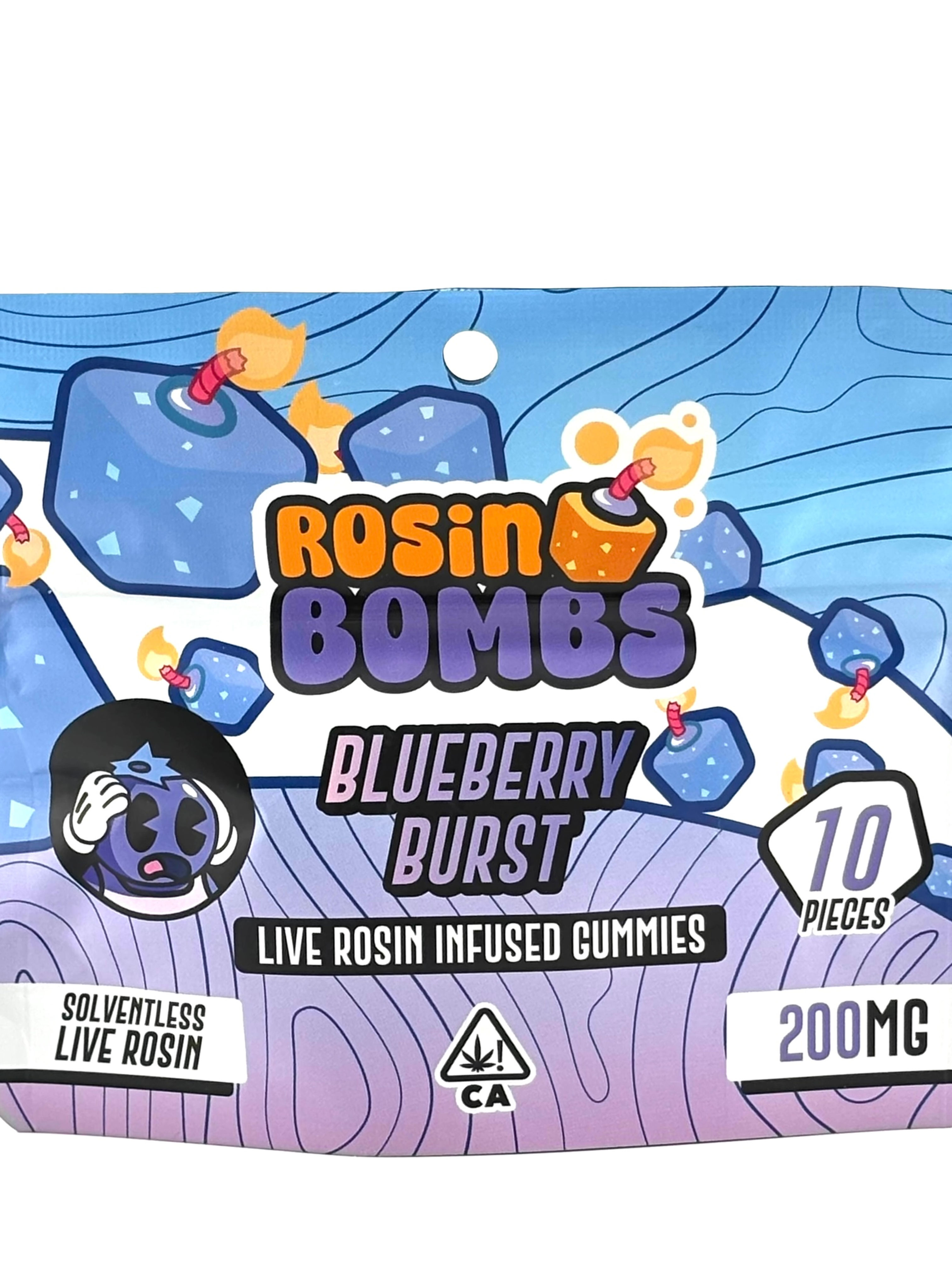 Rosin Bombs 200 MG Blueberry Burst 
