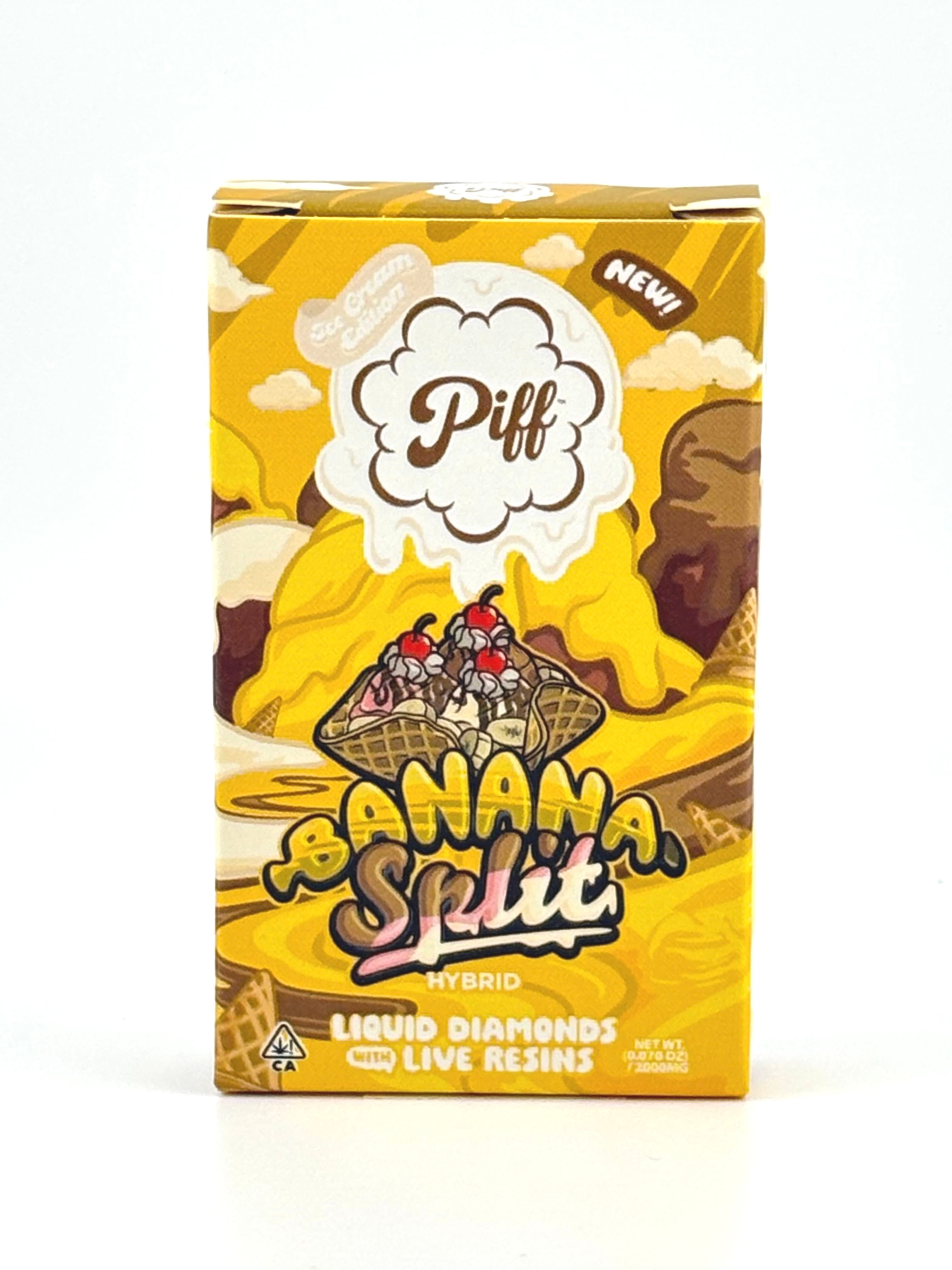 Piff Banna Split 2G Liquid Diamonds & Live Resin Vape 