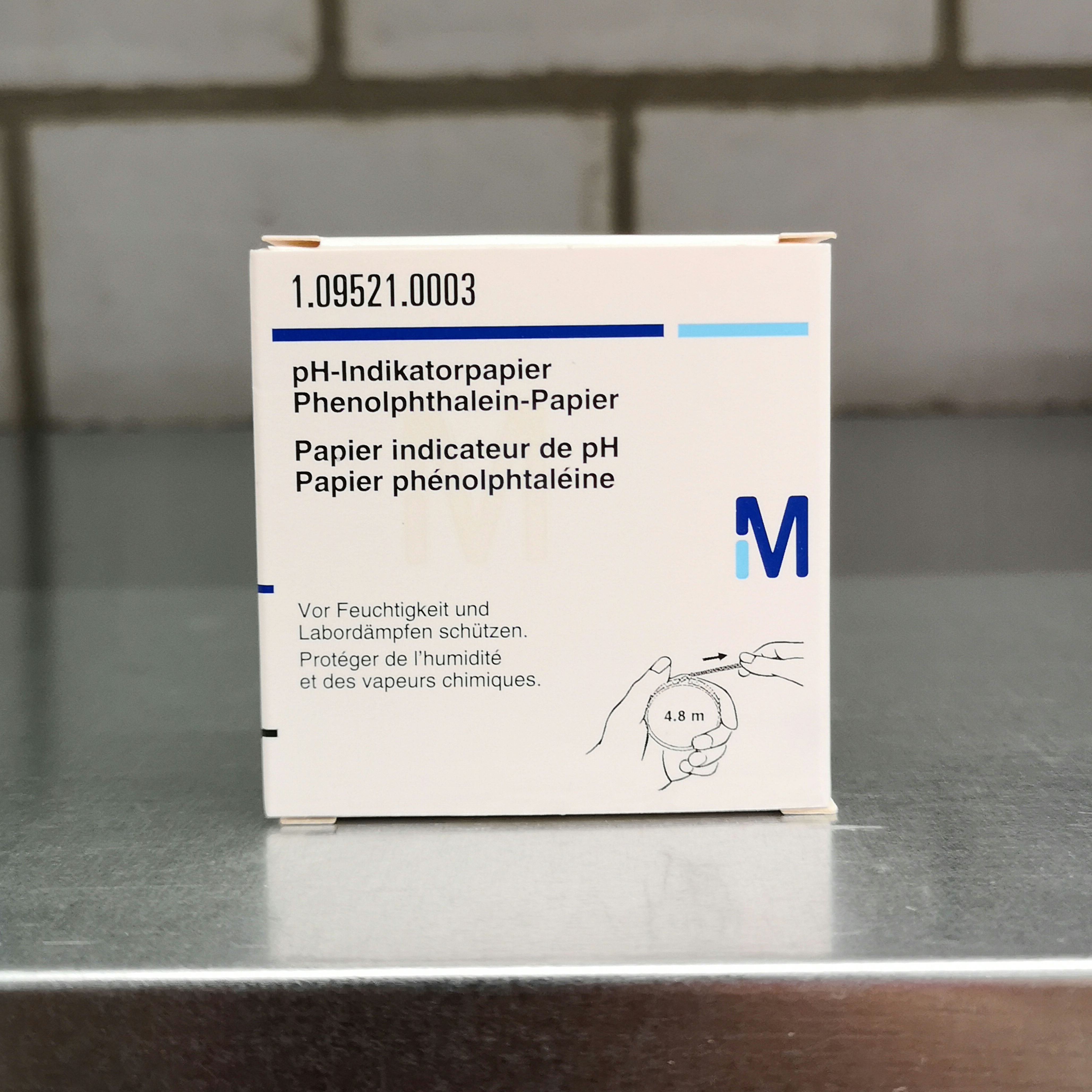 Papier pH : phenolphtaleine