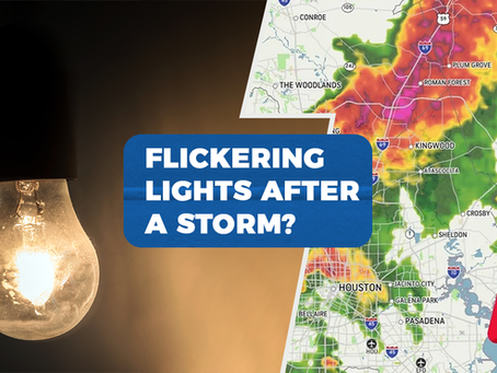 Flickering lights after a storm?