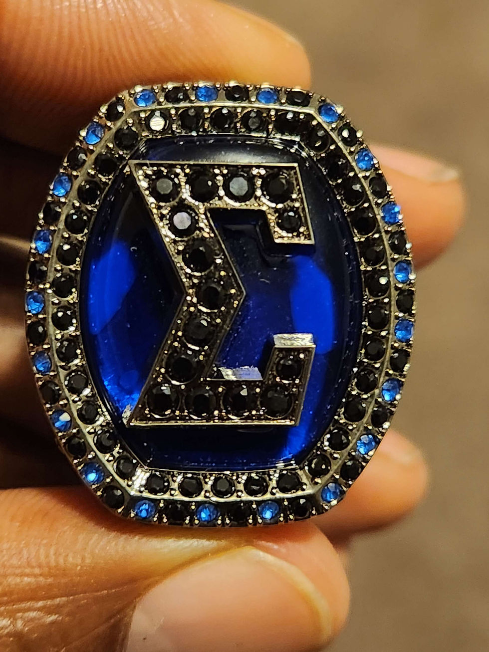 Thumbnail: Oval Blue Stone As Is PHI BETA SIGMA FRATERNITY INC. 