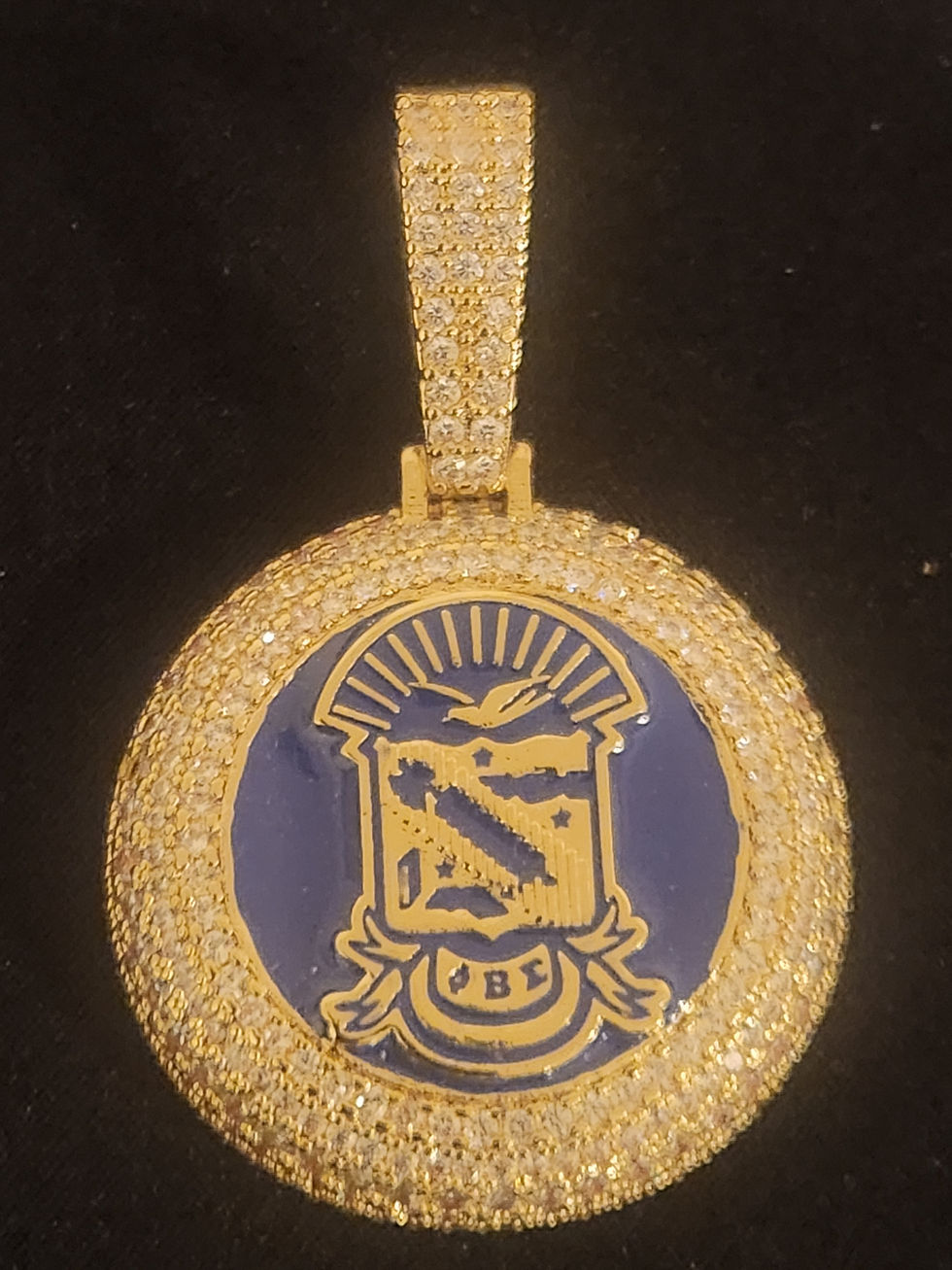 Thumbnail: Giant Blue Stone COLD edition PHI BETA SIGMA (PENDANT ONLY)