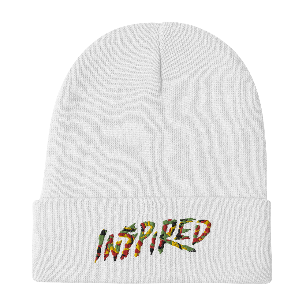 Inspired Camo Embroidered Beanie