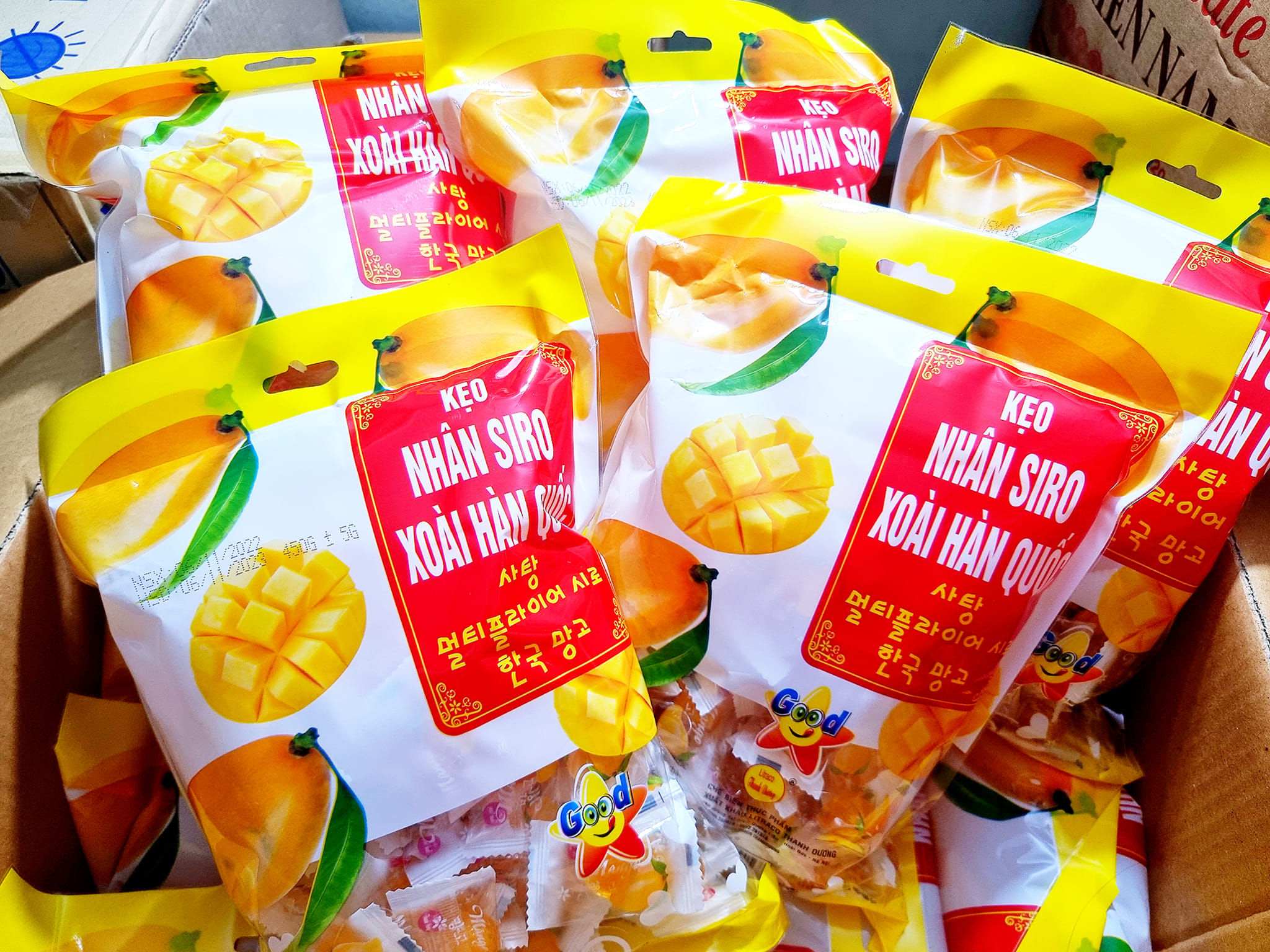 Kẹo Xoài nhân Siro Hàn Quốc
