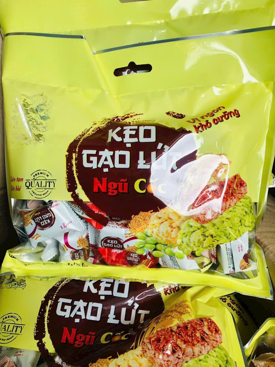 Hình thu nhỏ: Bánh Gạo Lứt Ngũ Cốc MHG gói 280gram - thùng 20 gói