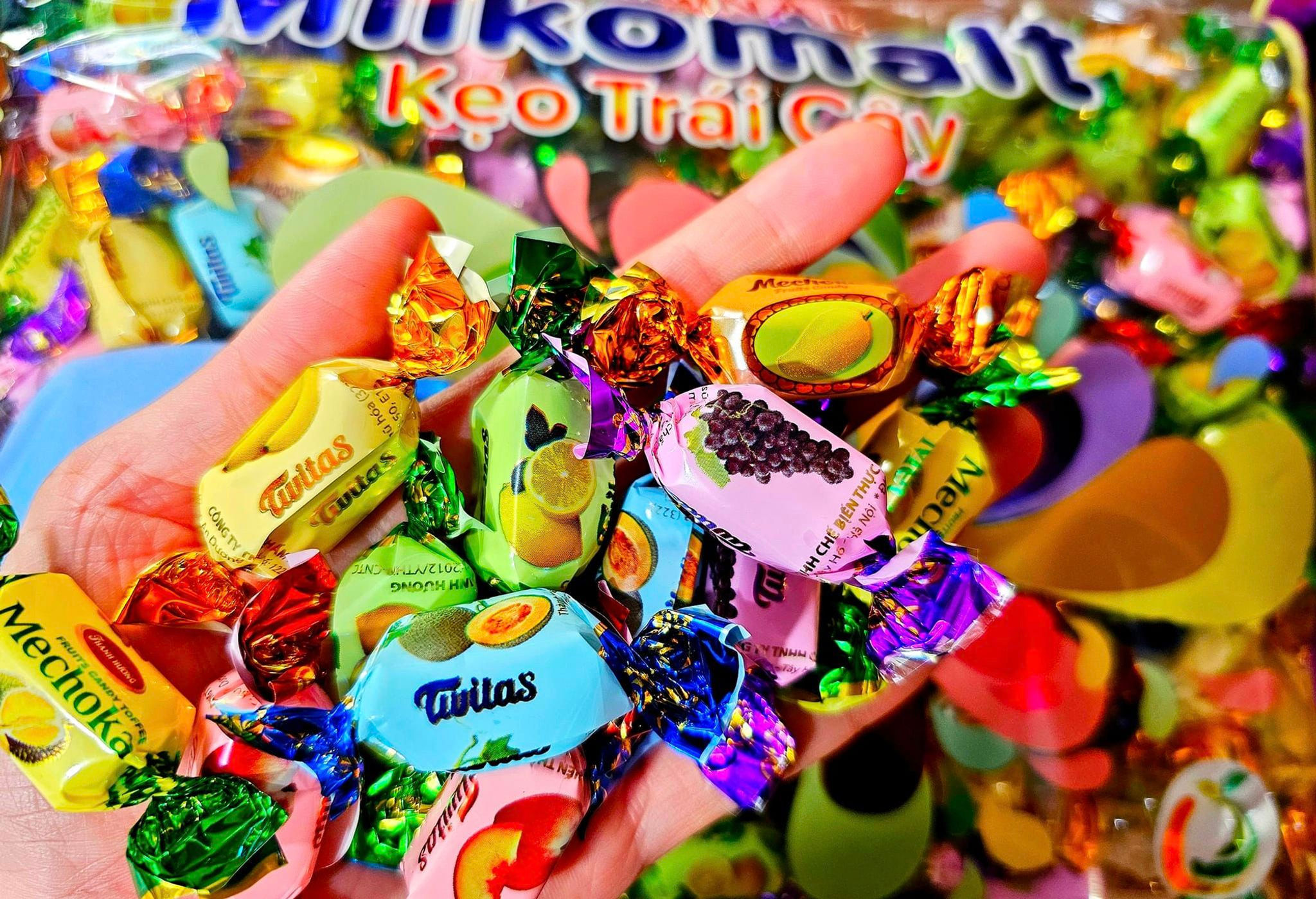 Kẹo mềm Milkomalt trái cây thùng 10kg