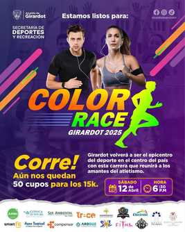 Color Race en Girardot el próximo 12 de abril
