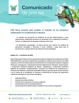 Comunicado de prensa