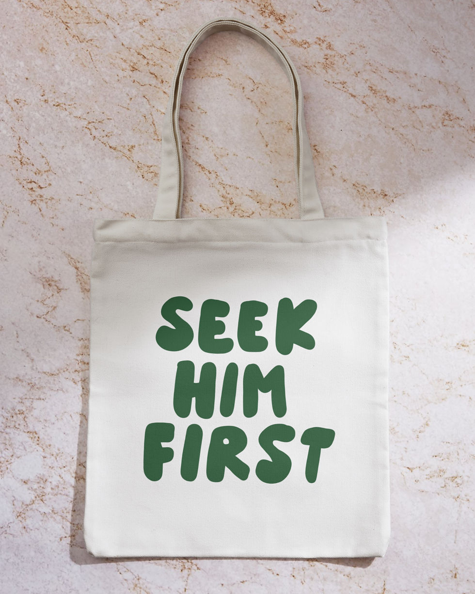 Miniaturbild: Stofftasche - seek him first