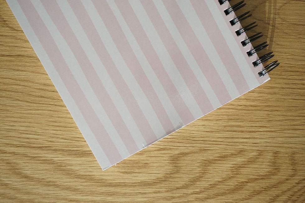 Miniaturbild: Notizbuch - "thoughts and prayers" in rosa - B-Ware Kategorie 2