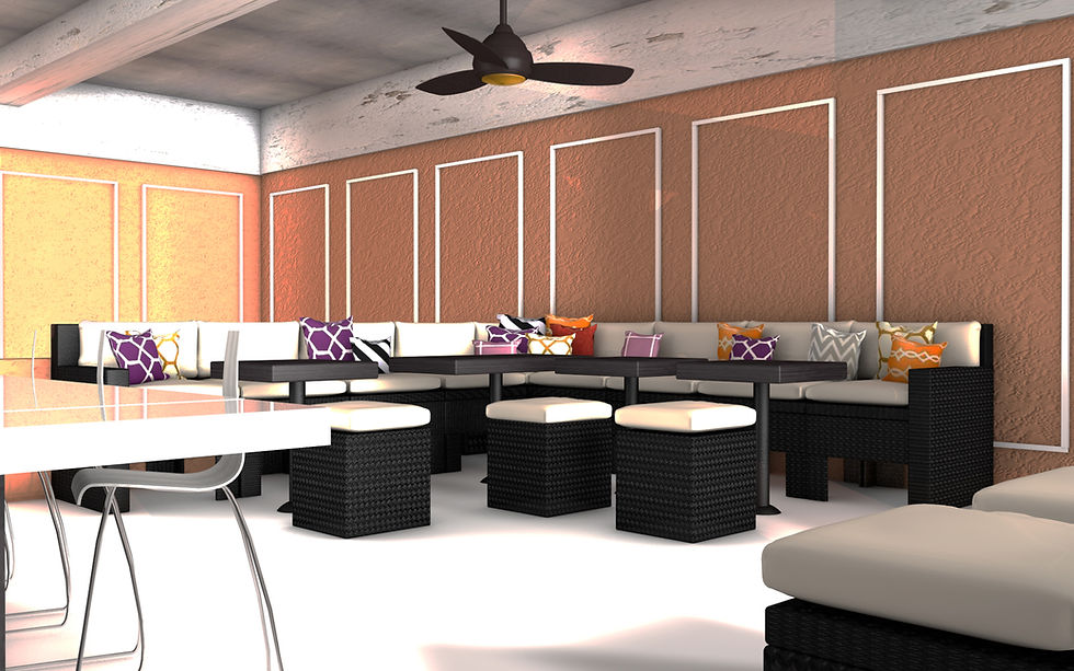 Outdoor Cafe Tropical Climate