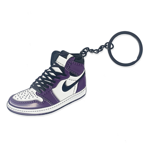 purple nike keychain