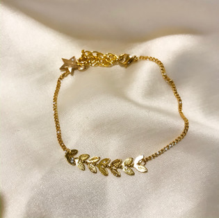 Bracelet épi - plaqué or 24 carats - 17,90€