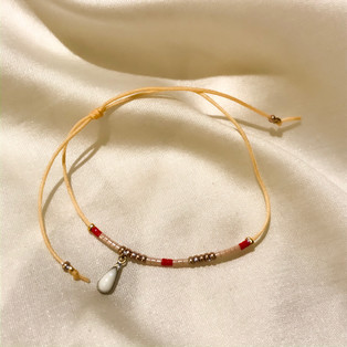 Bracelet fil de jade blanc - 16,90€