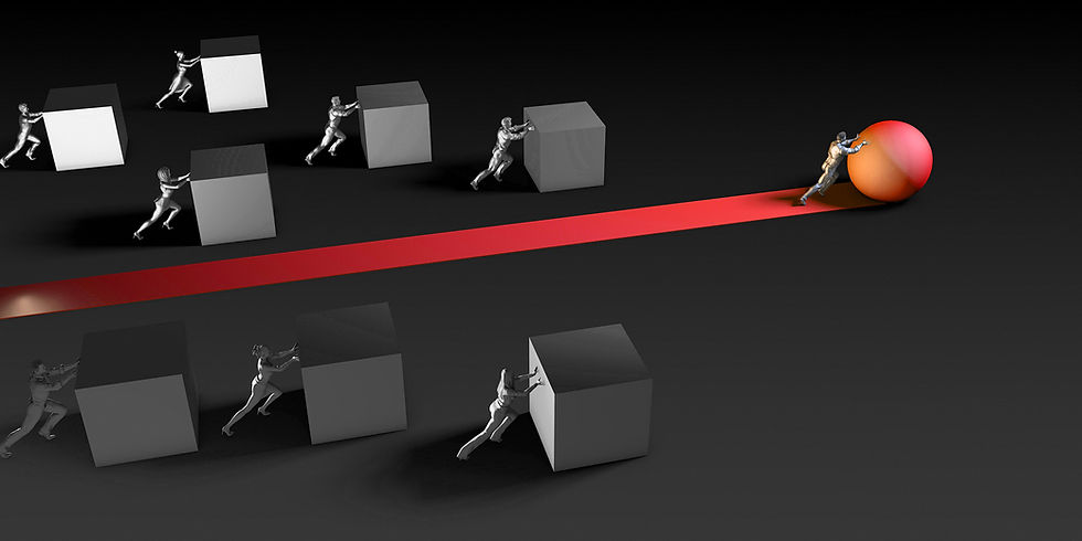 Abstract Illustration of Operational Challenges Facing Growing Businesses