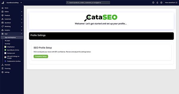 CataSEO - Profile Setup