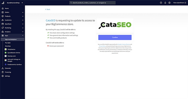 CataSEO - Installation Confirmation