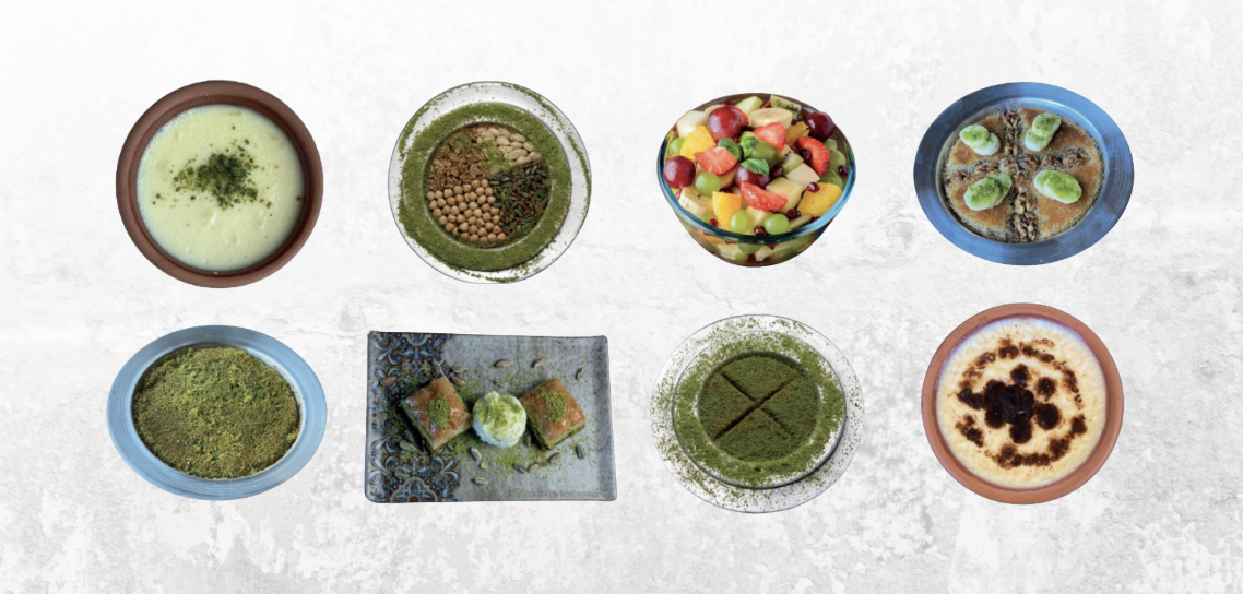 Arranged Food and Objects