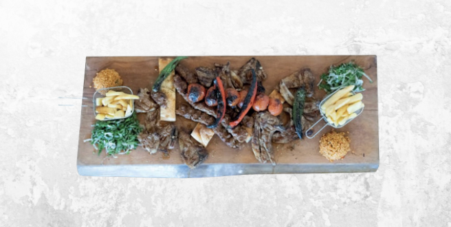 Arranged Food and Objects