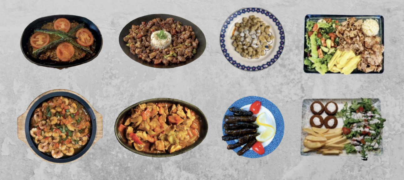 Arranged Food and Objects