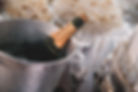 Champagne bottle on ice