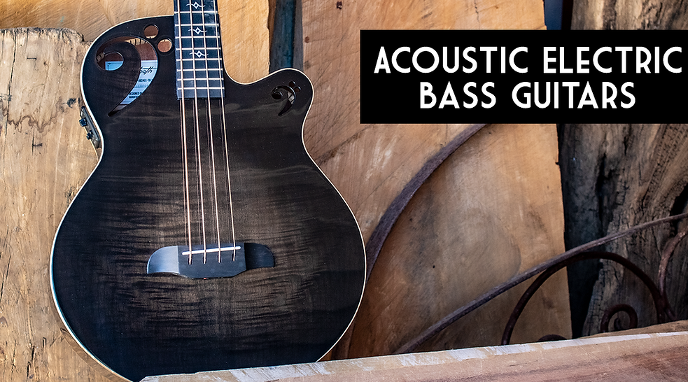 Sawtooth Acoustic Electric Bass Guitars