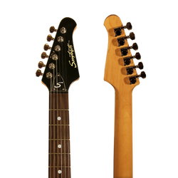Black w/ Chrome Pickguard Travel Bundle