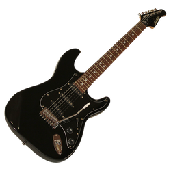 Black w/ Black Pickguard Travel Bundle