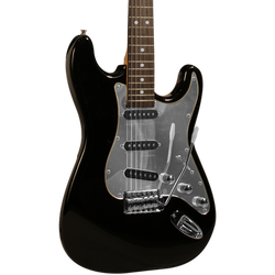 Black w/ Chrome Pickguard Travel Bundle