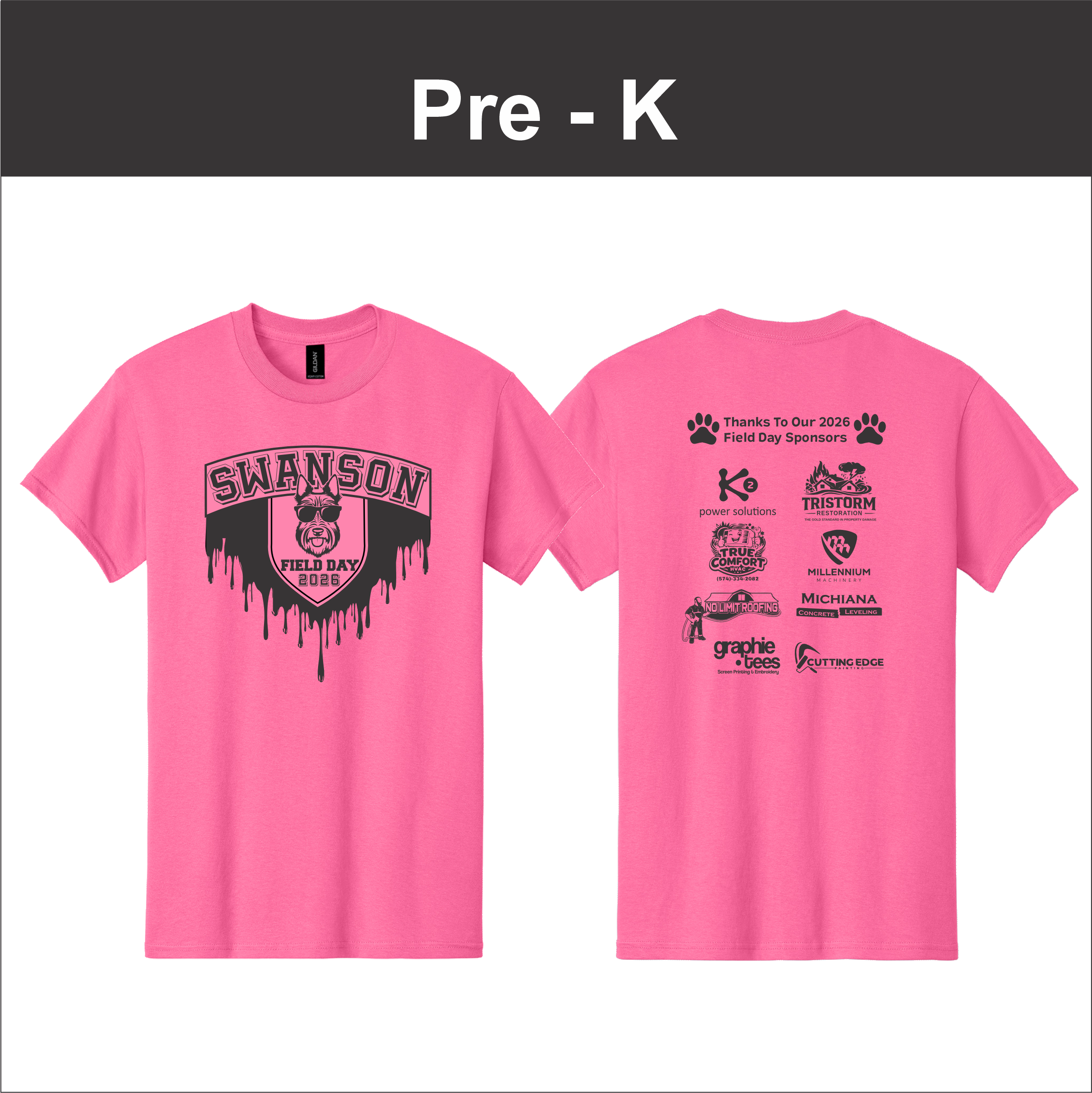 Swanson Pre-K Field Day Tee