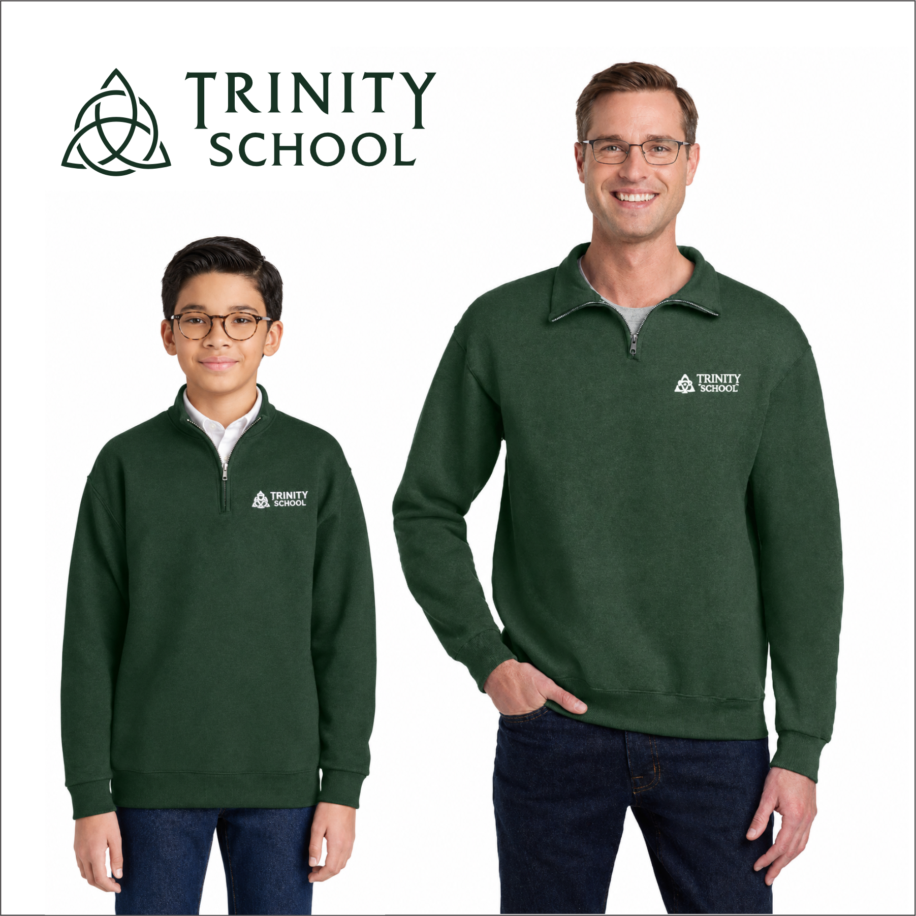 Trinity Uniform1/4 Zip Sweatshirt
