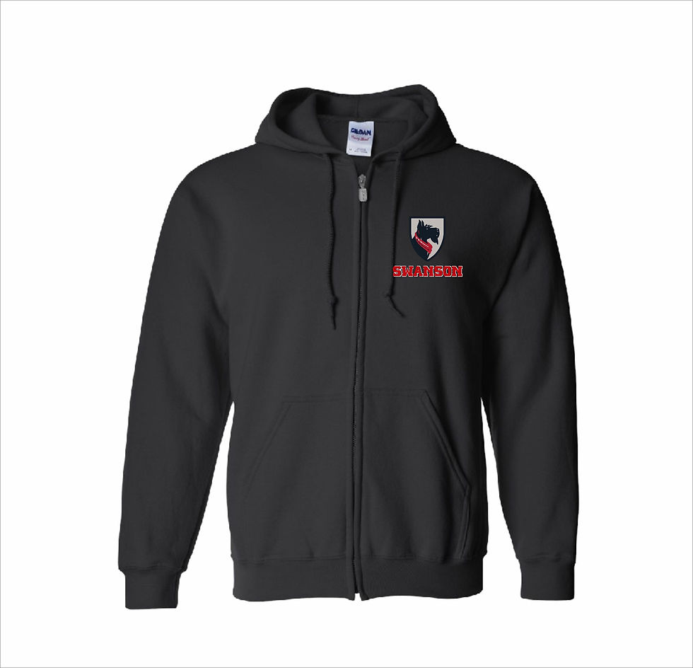 Thumbnail: Swanson Embroidered Full Zip Sweatshirt