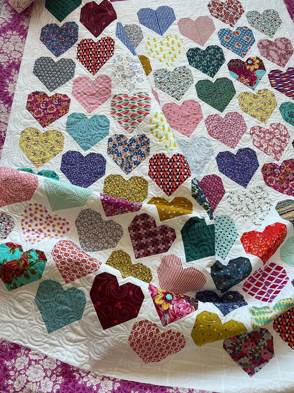 Thumbnail: Scrappy Heart Quilt