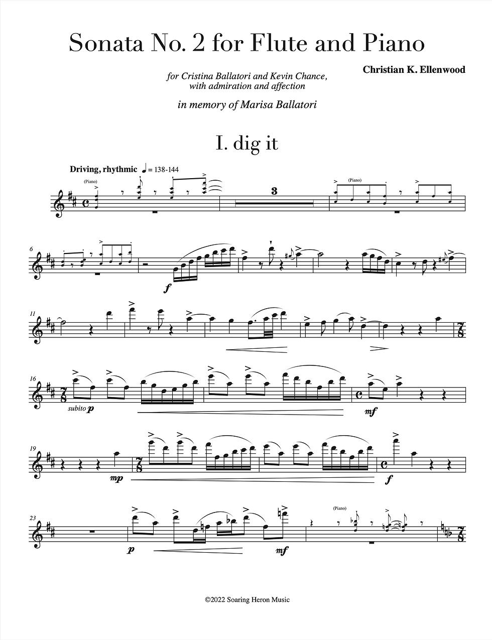 Thumbnail: Sonata No. 2 for Flute and Piano