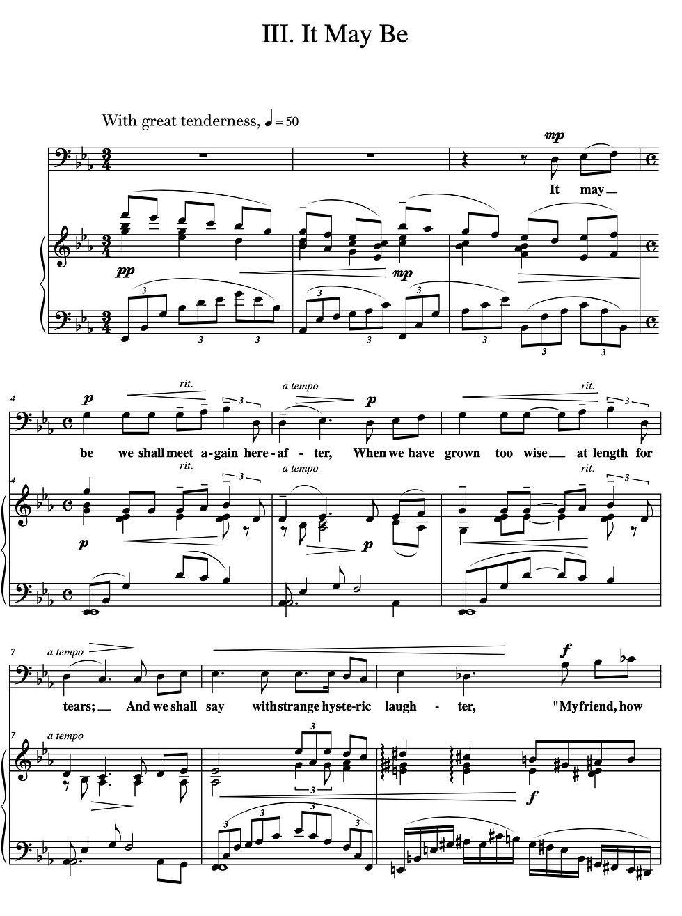 Thumbnail: At Love's End—version for baritone voice and piano