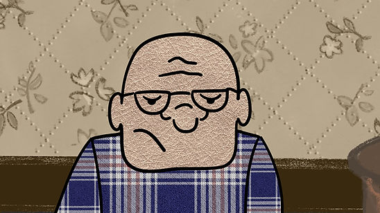 old man in Samotny - lonely & sad