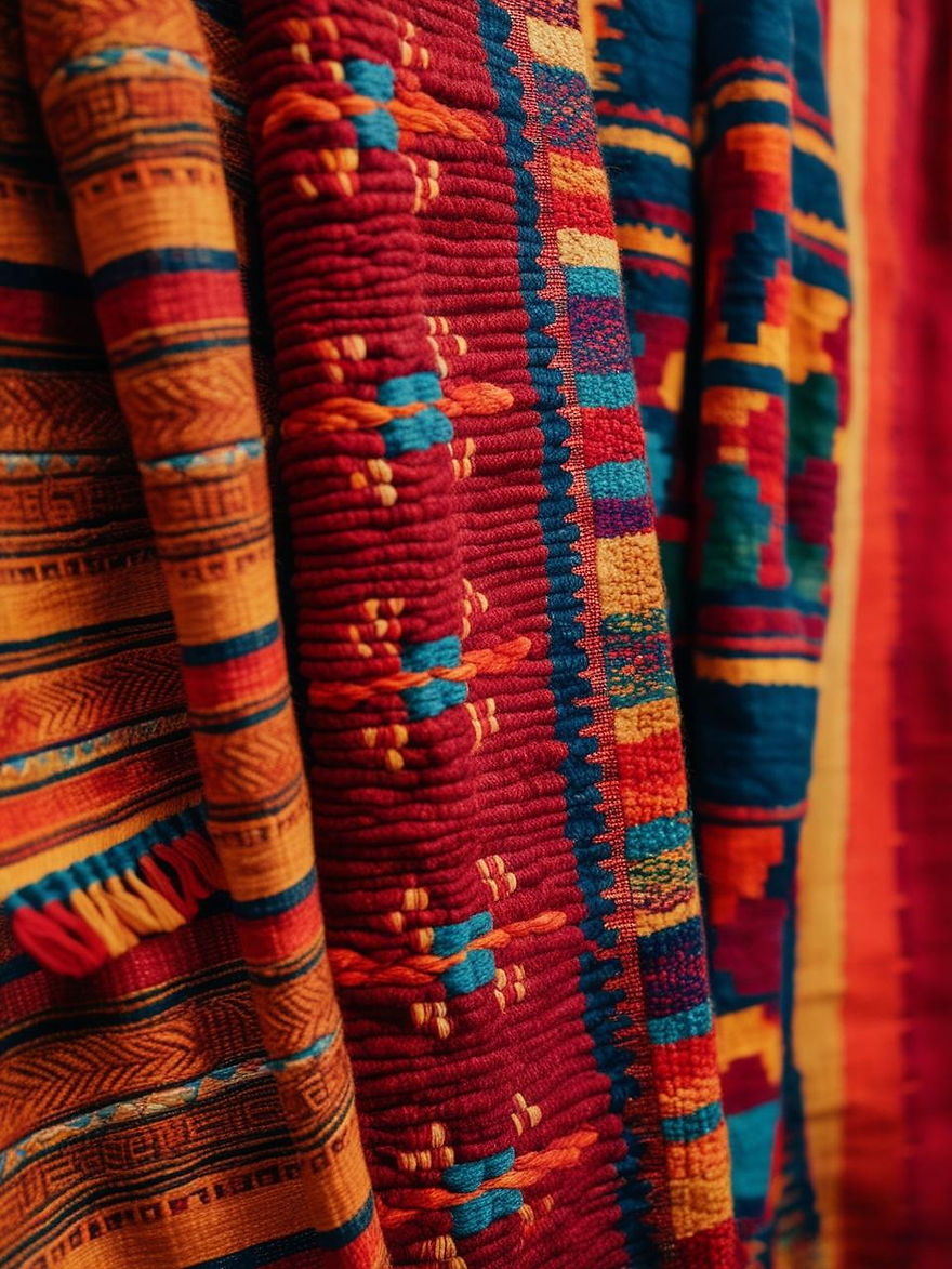 generate a background using a mexican textile.jpg