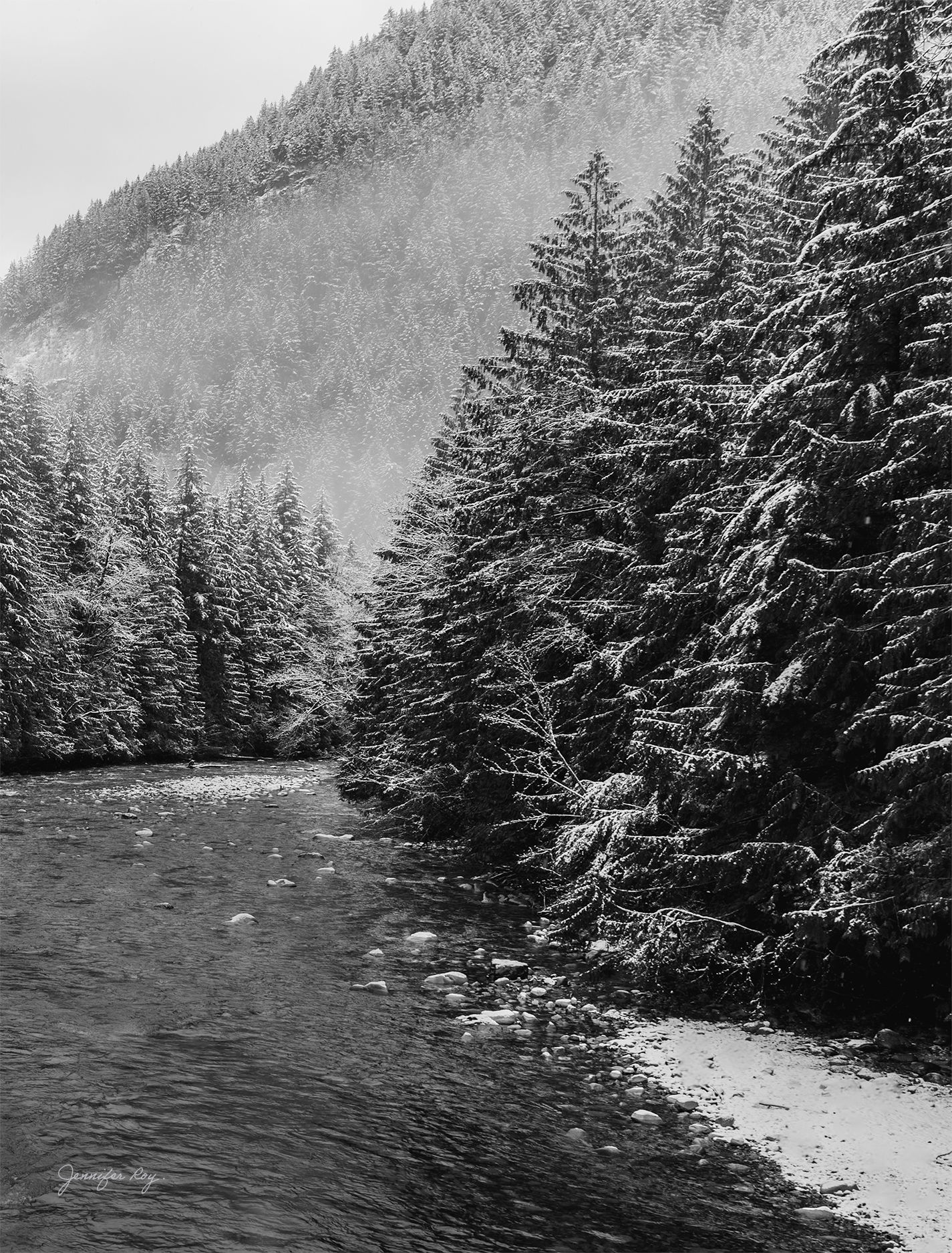 Winter River - Art Card