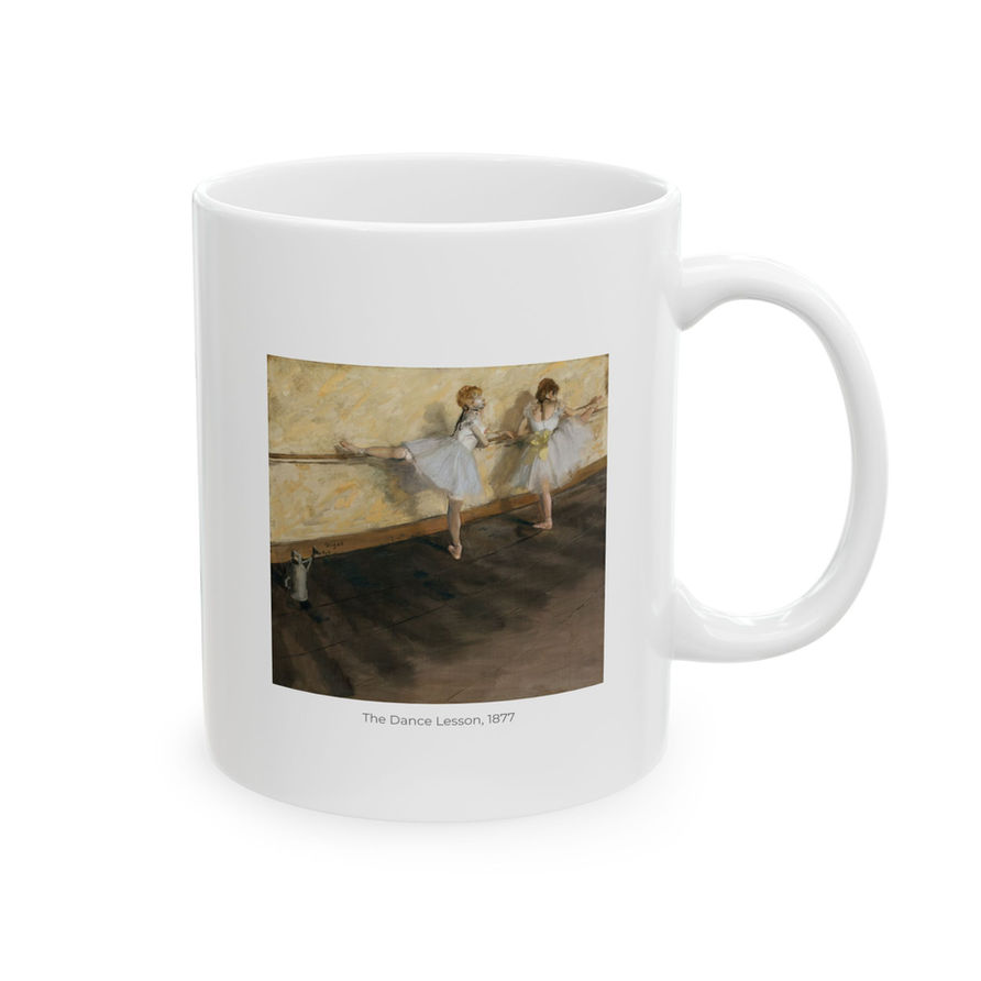 Coffee Mug : The Dance Lesson by Edgar Degas